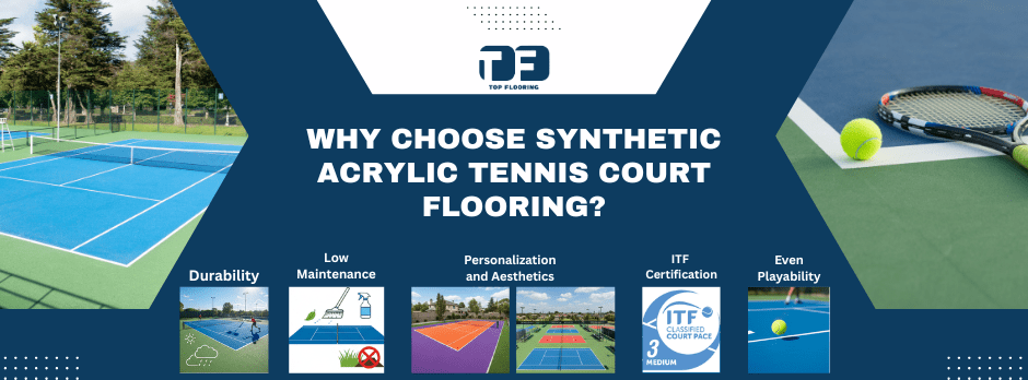 Synthetic Acrylic Tennis Court Flooring