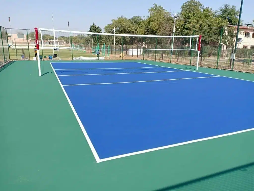 synthetic volleyball court