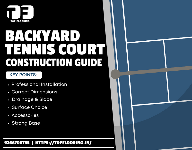 backyard tennis court flooring