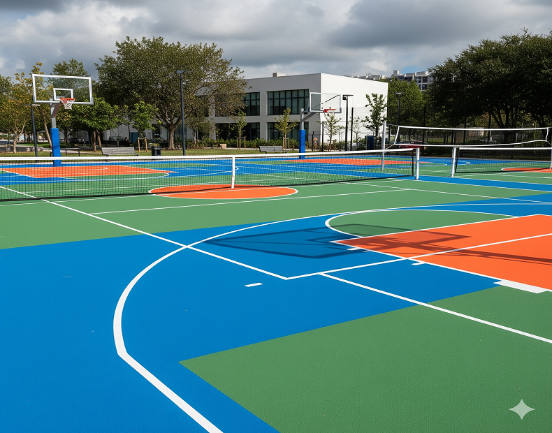 multipurpose court surfacing