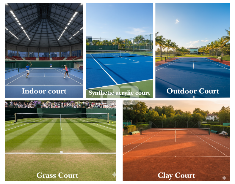 tennis court surface
