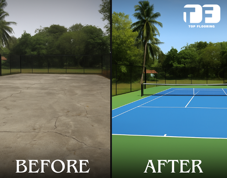 pickleball court surfacing