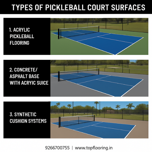 pickleball court types