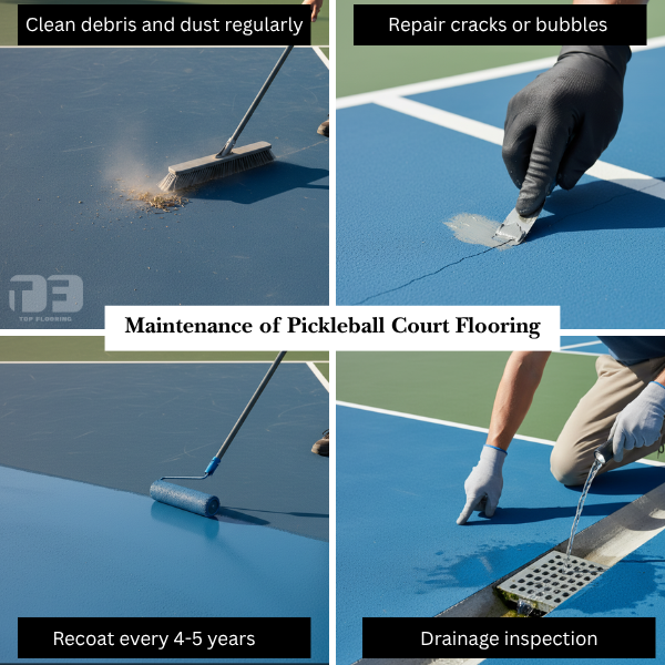 pickleball court maintenance