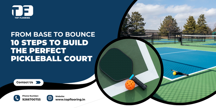 what is pickleball court made of