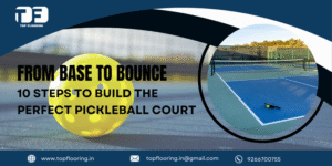 what is pickleball court made of