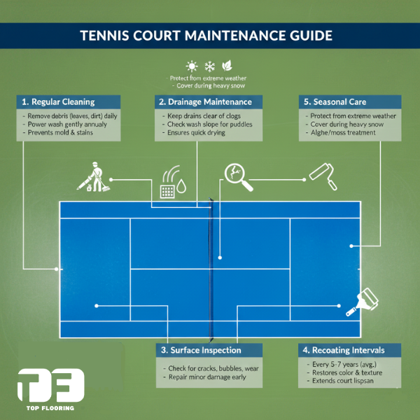 tennis court maintenance