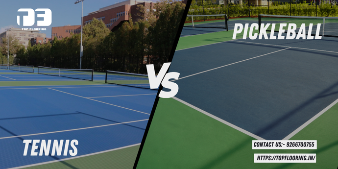 tennis court vs pickleball court