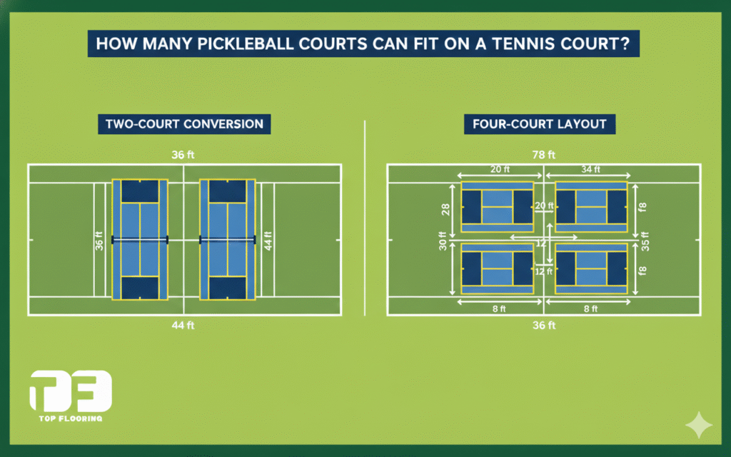 tennis vs pickleball court