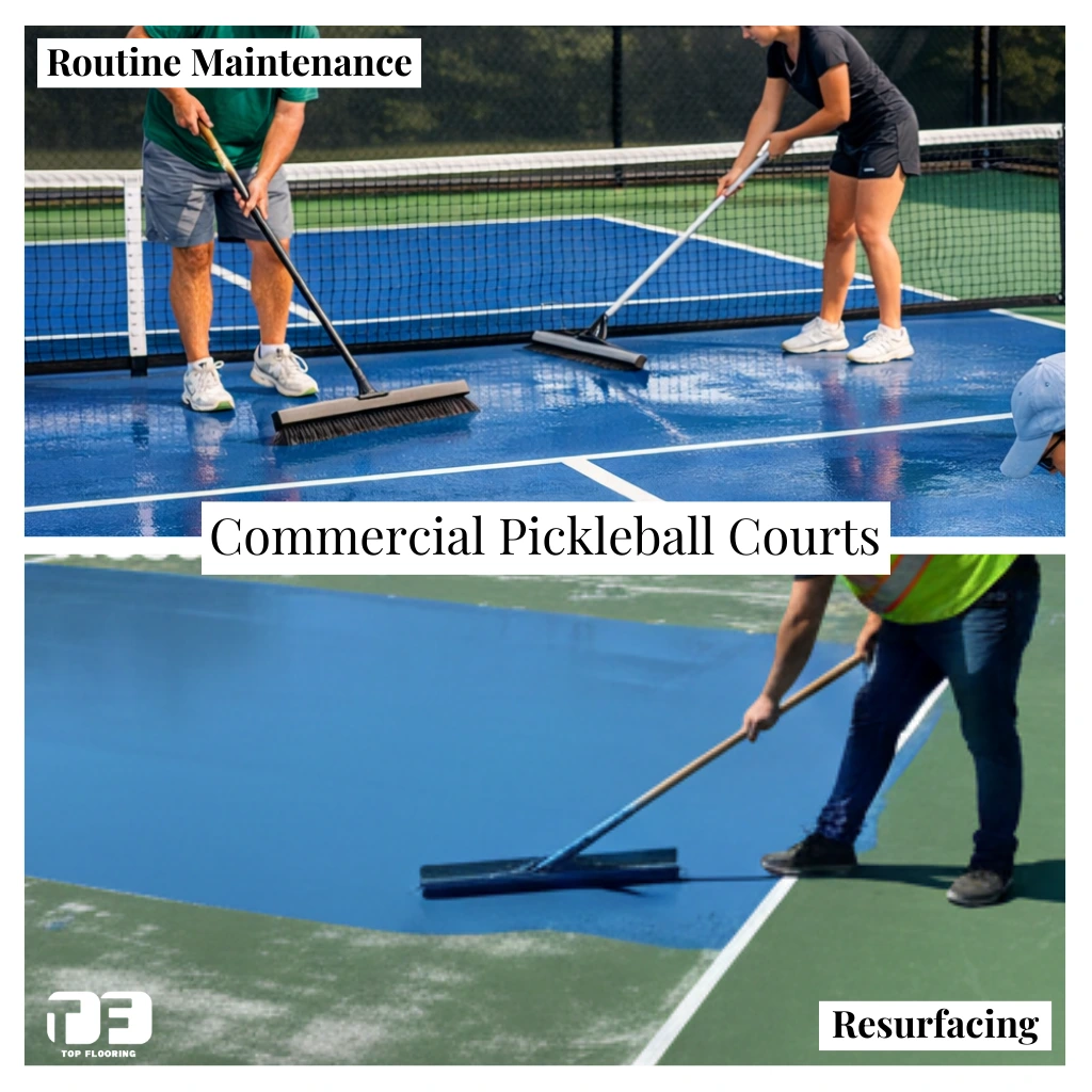 Commercial Pickleball Court flooring