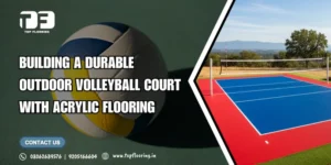 install outdoor volleyball court flooring