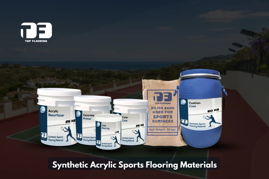 Synthetic Acrylic Sports Flooring Manufacturer