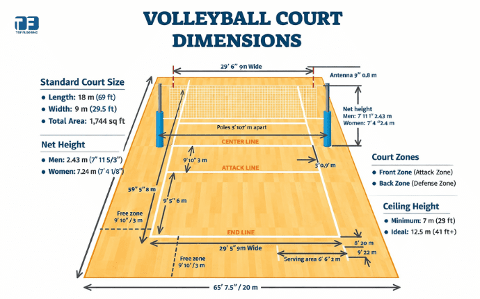 Volleyball Court Measurement