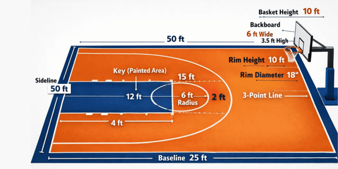 Basketball Court Dimensions