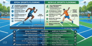 EPDM vs Acrylic Flooring
