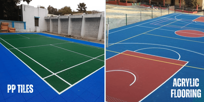 PP Tiles vs Clay vs Acrylic Courts