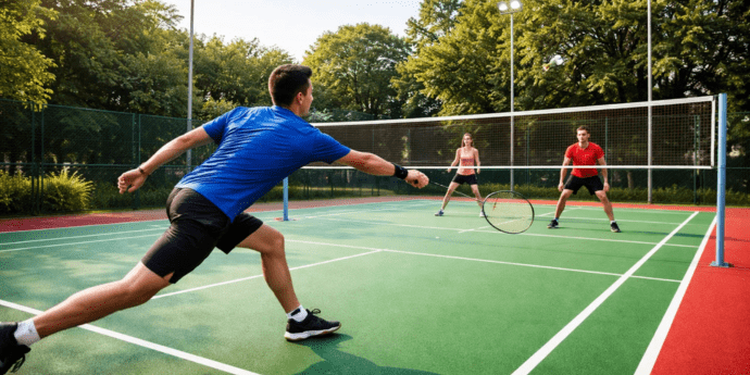 Synthetic Badminton Court