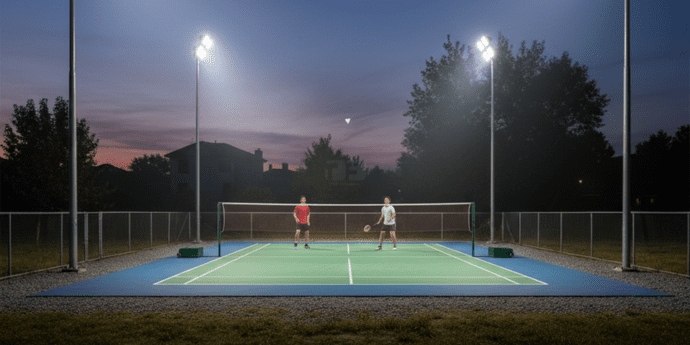 Synthetic Badminton Court