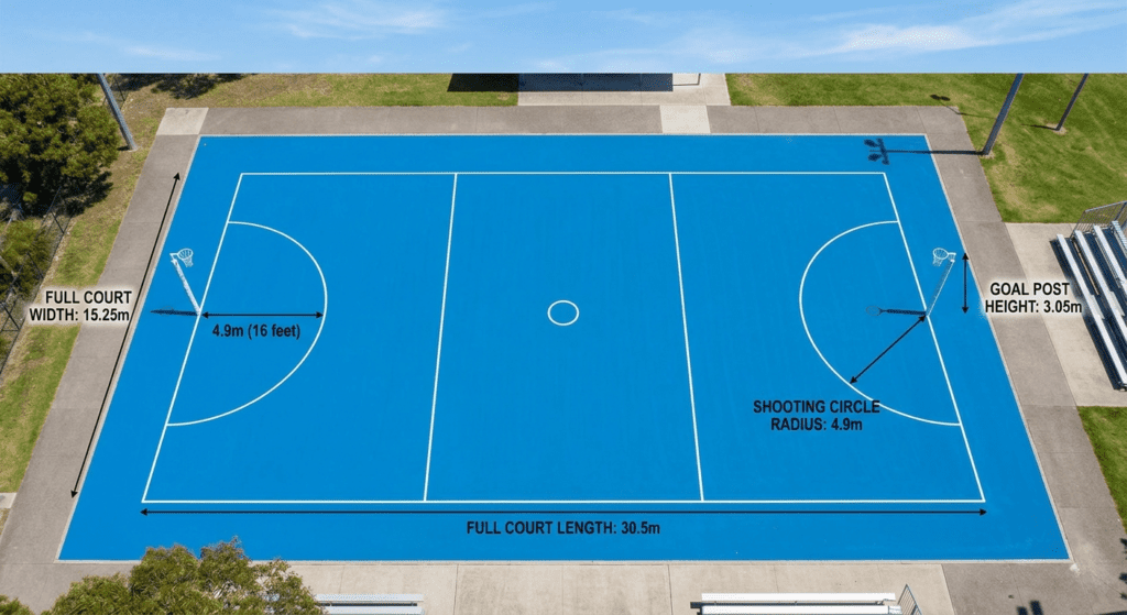 Netball Court Size & Construction