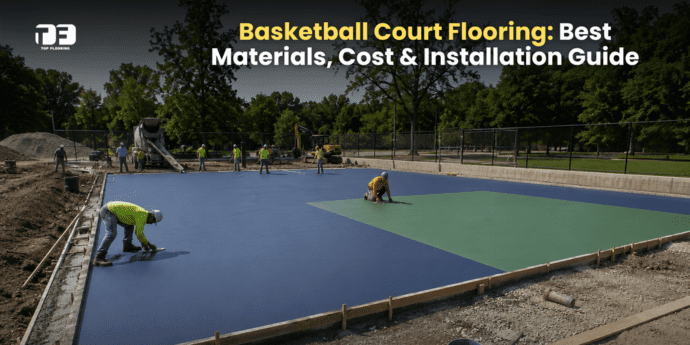 Basketball court flooring