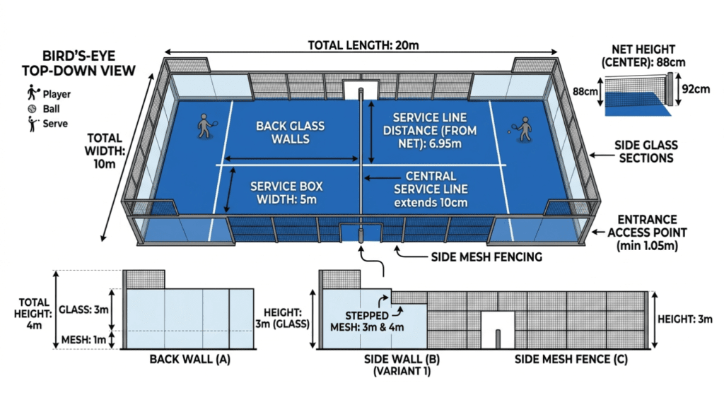 Padel Court Dimensions