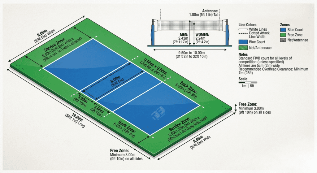 Volleyball Court Flooring